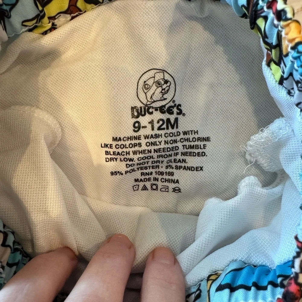Colorful Buc-ee's Swim Shorts 9-12Mos